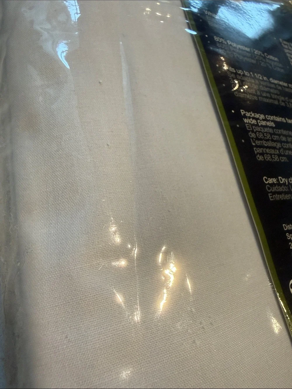 🆕 White Energy-Saving Blackout Liner Panels (2 Pack) 54” x 60”